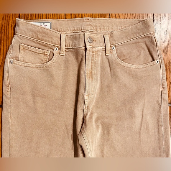 EUC GAP 90’s loose midrise khaki jeans, size 6P - Picture 2 of 7